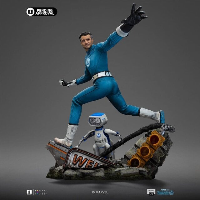 Fantastic Four Art Scale Statue 1/10 Mr. Fantastic and H.E.R.B.I.E 26cm