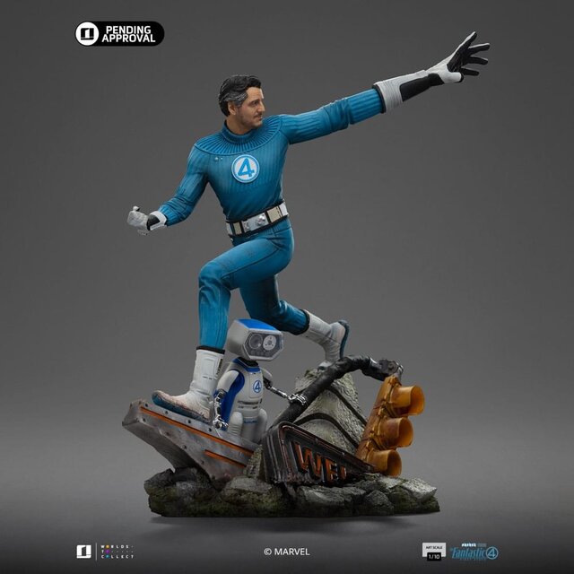 Fantastic Four Art Scale Statue 1/10 Mr. Fantastic and H.E.R.B.I.E 26cm