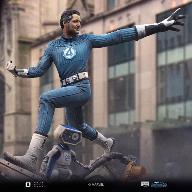 Fantastic Four Art Scale Statue 1/10 Mr. Fantastic and H.E.R.B.I.E 26cm
