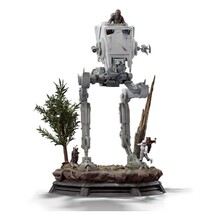 Star Wars Demi Art Scale Statue AT-ST and Chewbacca
