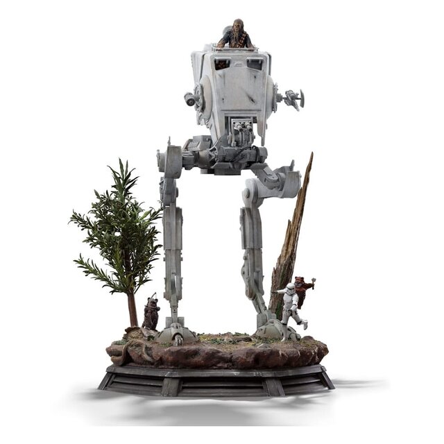 Star Wars Demi Art Scale Statue 1/20 AT-ST and Chewbacca 53cm