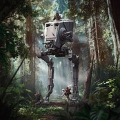 Star Wars Demi Art Scale Statue 1/20 AT-ST and Chewbacca 53cm