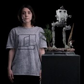 Star Wars Demi Art Scale Statue 1/20 AT-ST and Chewbacca 53cm