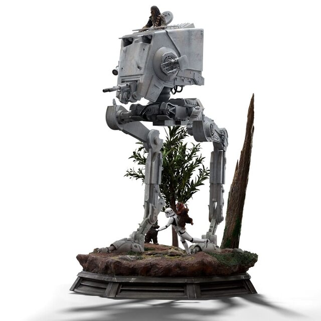 Star Wars Demi Art Scale Statue 1/20 AT-ST and Chewbacca 53cm