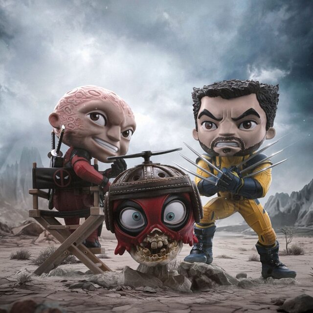 Deadpool & Wolverine MiniC PVC Figure Wolverine Unmasked 14cm
