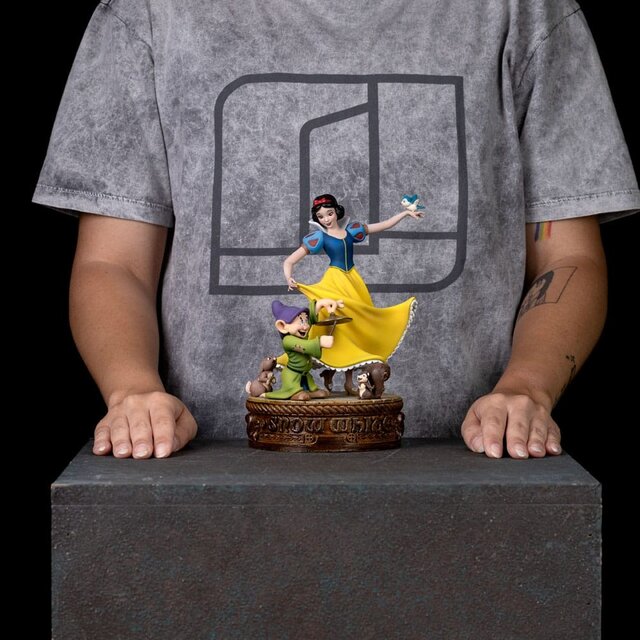 Snow White and the Seven Dwarves Art Scale Statue 1/10 Snow White and Dopey 21cm