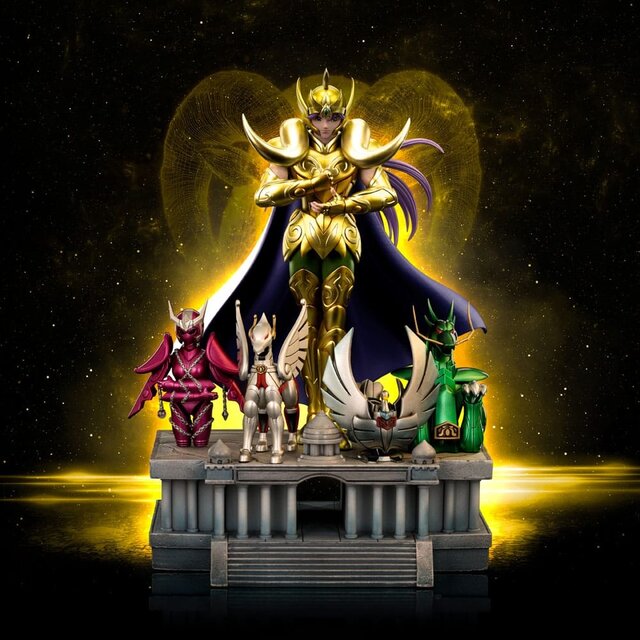 Saint Seiya Art Scale Statue Aries Mu Deluxe 27cm