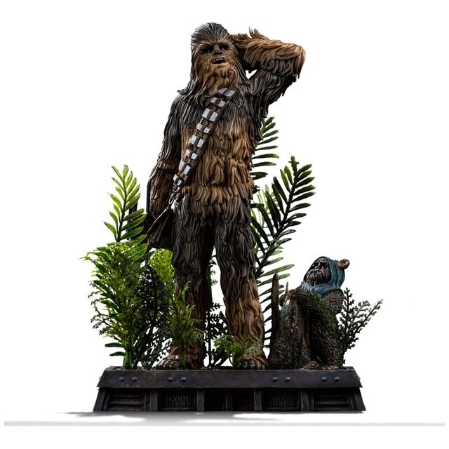 Star Wars Episode VI Art Scale Statue 1/10 Chewbacca and Tokkat 22cm