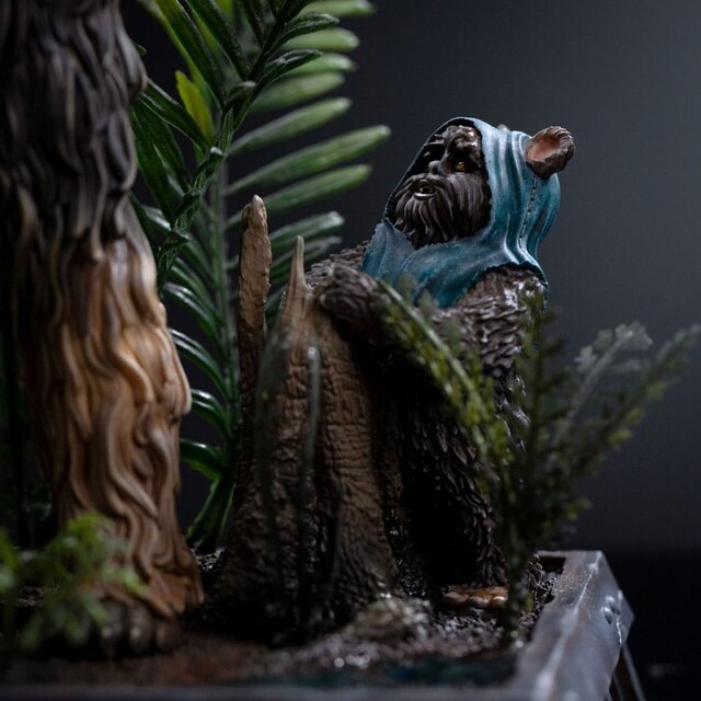 Star Wars Episode VI Art Scale Statue 1/10 Chewbacca and Tokkat 22cm