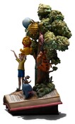 Disney Classics Deluxe Art Scale Statue 1/10 Winnie the Pooh and Friends (100th Anniversary) 31cm