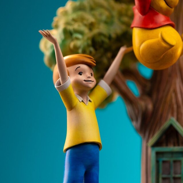 Disney Classics Deluxe Art Scale Statue 1/10 Winnie the Pooh and Friends (100th Anniversary) 31cm