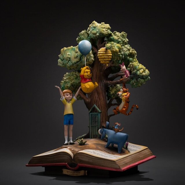 Disney Classics Deluxe Art Scale Statue 1/10 Winnie the Pooh and Friends (100th Anniversary) 31cm