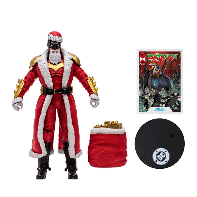 McFarlane Vault Collection DC Multiverse Batman (Red Santa Suit) Action Figure 18cm