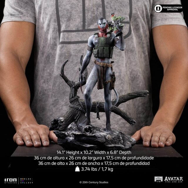 Avatar 3: Fire and Ash Art Scale Statue 1/10 Miles Quaritch 36 cm