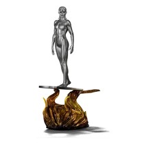 Fantastic Four Art Scale Statue 1/10 Silver Surfer 27 cm