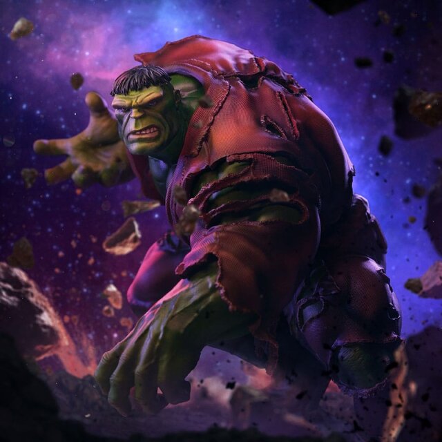 Marvel BDS Art Scale Statue 1/10 Infinity Gauntlet Hulk Diorama 25 cm