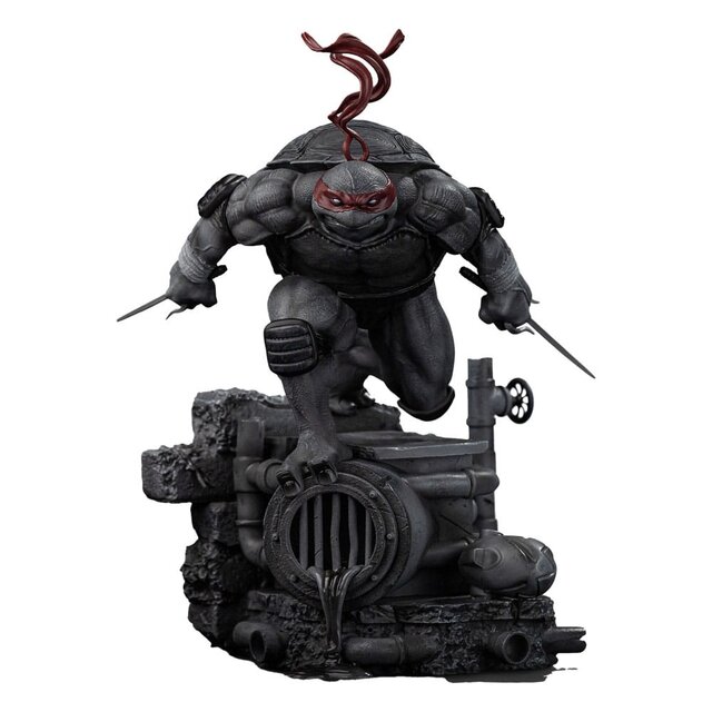 Teenage Mutant Ninja Turtles Art Scale Statue 1/10 Raphael Black and White Variant 26 cm