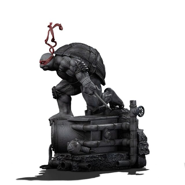 Teenage Mutant Ninja Turtles Art Scale Statue 1/10 Raphael Black and White Variant 26 cm