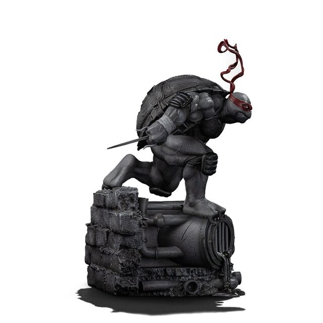 Teenage Mutant Ninja Turtles Art Scale Statue 1/10 Raphael Black and White Variant 26 cm