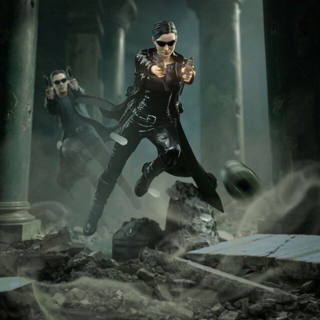 The Matrix Art Scale Statue 1/10 Trinity 22 cm