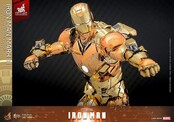 Iron Man Movie Masterpiece Diecast Action Figure 1/6 Iron Man Mark III (Golden & Copper Gold Version) Hot Toys Exclusive 33cm