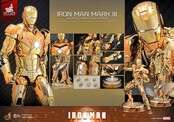 Iron Man Movie Masterpiece Diecast Action Figure 1/6 Iron Man Mark III (Golden & Copper Gold Version) Hot Toys Exclusive 33cm