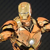 Iron Man Movie Masterpiece Diecast Action Figure 1/6 Iron Man Mark III (Golden & Copper Gold Version) Hot Toys Exclusive 33cm