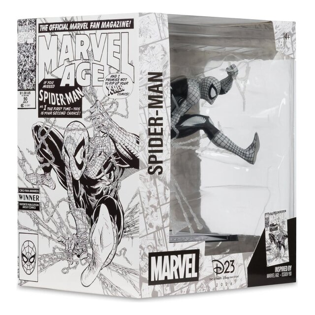 Marvel Collection PVC Statue 1/10 Spider-Man Line Art (Marvel Age #90) 18cm