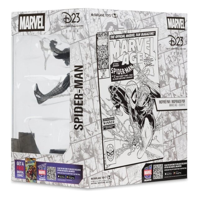 Marvel Collection PVC Statue 1/10 Spider-Man Line Art (Marvel Age #90) 18cm