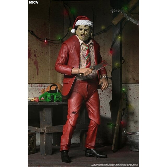 Texas Chainsaw Massacre Ultimate Santa Leatherface Action Figure 18cm