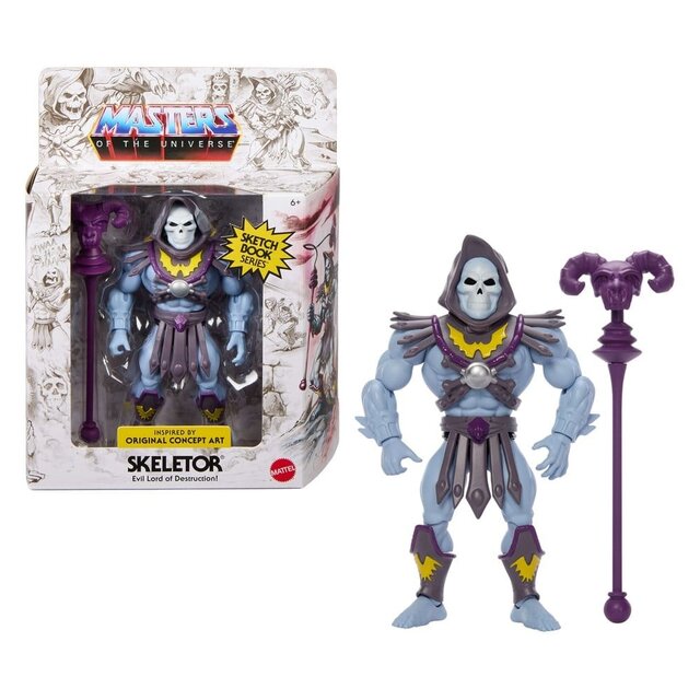 Masters of the Universe Origins Sketchbook Series Skeletor Action Figure 14cm