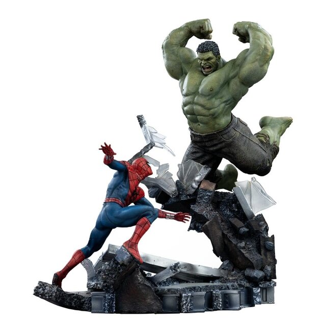 Marvel Comics Art Scale Statue 1/10 Spider-Man vs Hulk 38 cm