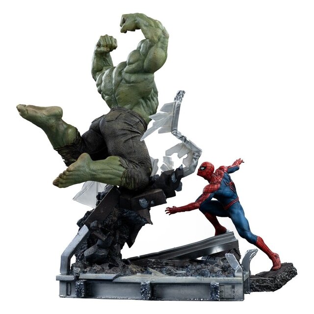 Marvel Comics Art Scale Statue 1/10 Spider-Man vs Hulk 38 cm