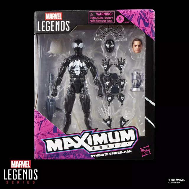 Marvel Legends Maximum Series Symbiote Spider-Man Action Figure 15cm