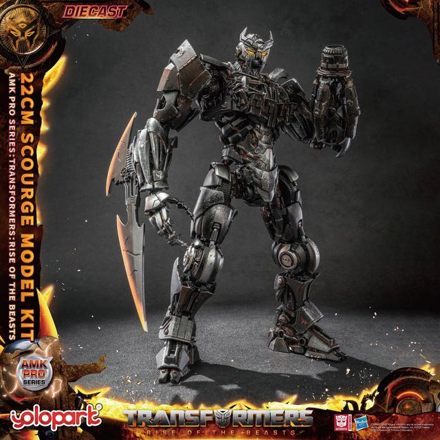 Transformers Rise of the Beasts AMK PRO Series Plastic Model Kit Scourge (Oversea Version) 22cm