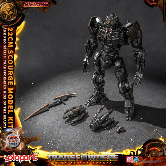 Transformers Rise of the Beasts AMK PRO Series Plastic Model Kit Scourge (Oversea Version) 22cm