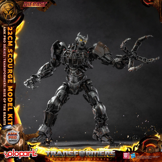 Transformers Rise of the Beasts AMK PRO Series Plastic Model Kit Scourge (Oversea Version) 22cm
