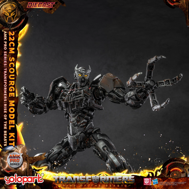 Transformers Rise of the Beasts AMK PRO Series Plastic Model Kit Scourge (Oversea Version) 22cm