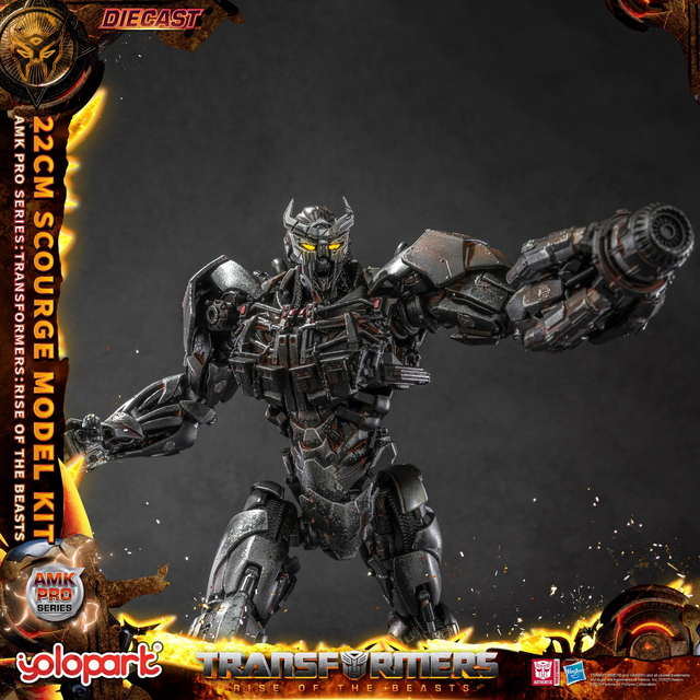 Transformers Rise of the Beasts AMK PRO Series Plastic Model Kit Scourge (Oversea Version) 22cm