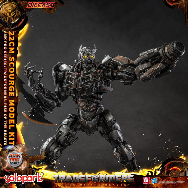 Transformers Rise of the Beasts AMK PRO Series Plastic Model Kit Scourge (Oversea Version) 22cm