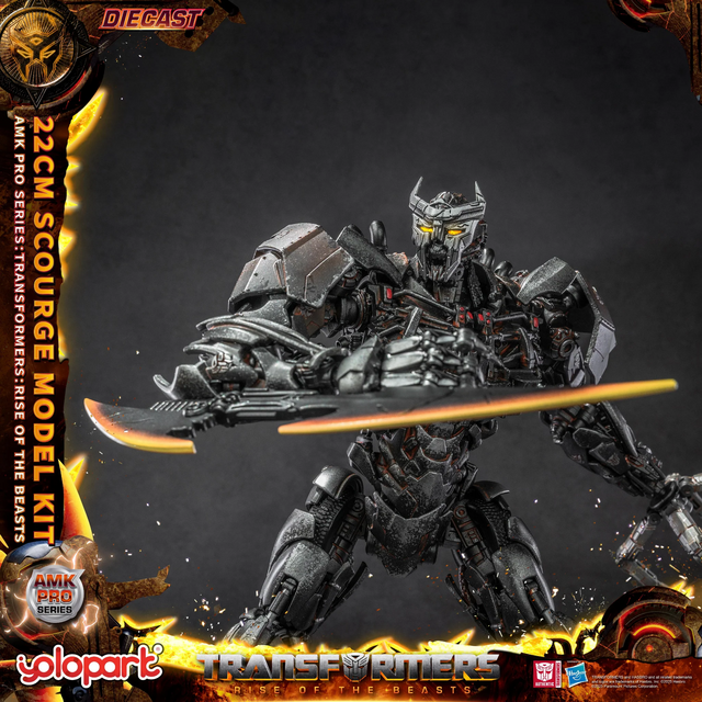 Transformers Rise of the Beasts AMK PRO Series Plastic Model Kit Scourge (Oversea Version) 22cm