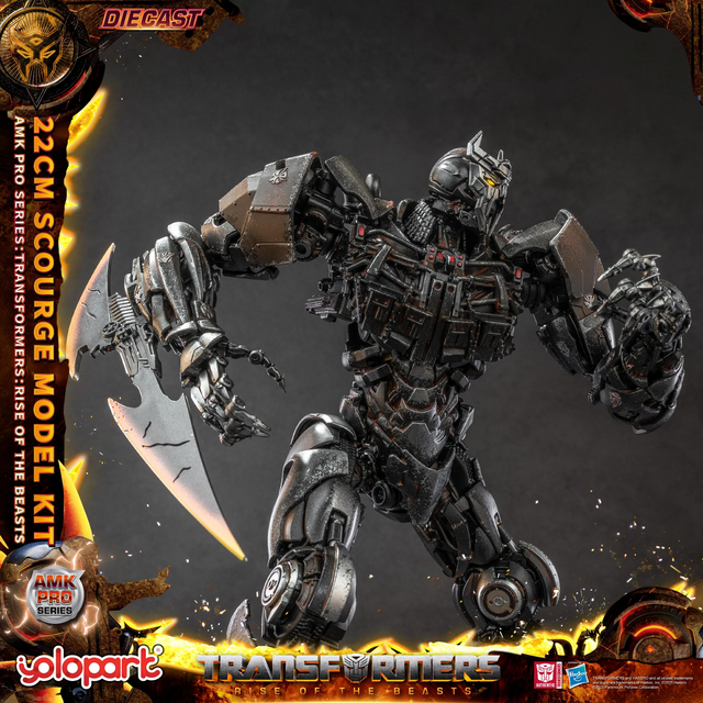 Transformers Rise of the Beasts AMK PRO Series Plastic Model Kit Scourge (Oversea Version) 22cm