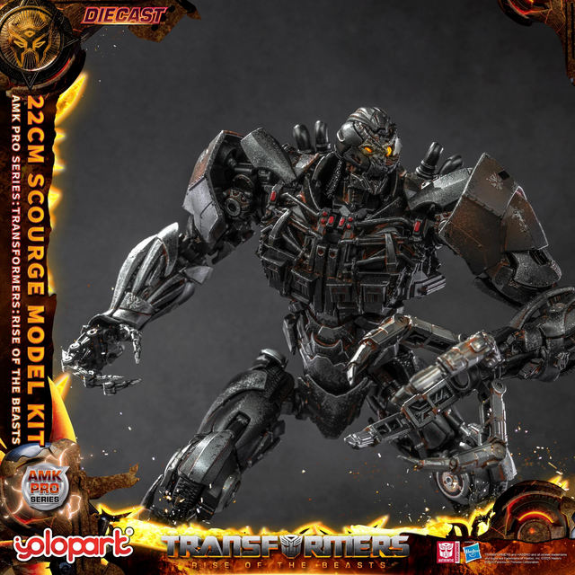 Transformers Rise of the Beasts AMK PRO Series Plastic Model Kit Scourge (Oversea Version) 22cm