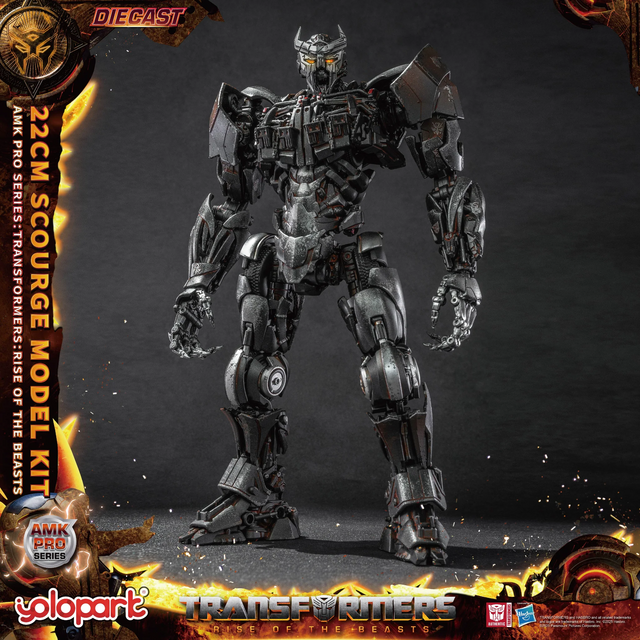 Transformers Rise of the Beasts AMK PRO Series Plastic Model Kit Scourge (Oversea Version) 22cm