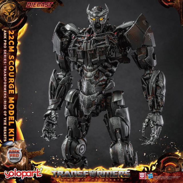 Transformers Rise of the Beasts AMK PRO Series Plastic Model Kit Scourge (Oversea Version) 22cm