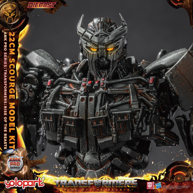 Transformers Rise of the Beasts AMK PRO Series Plastic Model Kit Scourge (Oversea Version) 22cm
