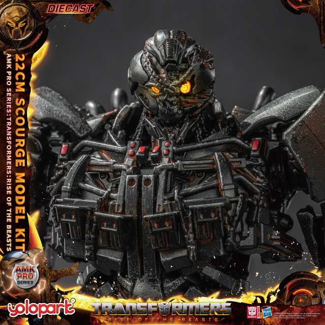 Transformers Rise of the Beasts AMK PRO Series Plastic Model Kit Scourge (Oversea Version) 22cm