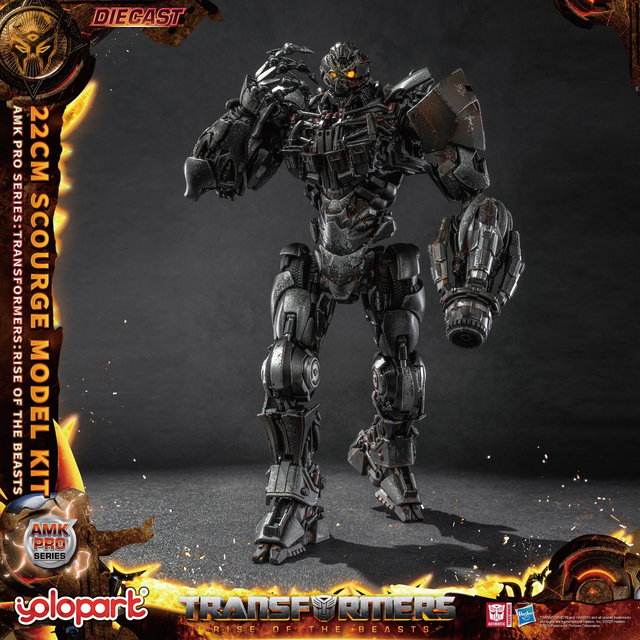 Transformers Rise of the Beasts AMK PRO Series Plastic Model Kit Scourge (Oversea Version) 22cm