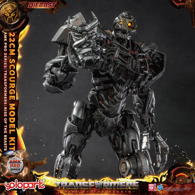 Transformers Rise of the Beasts AMK PRO Series Plastic Model Kit Scourge (Oversea Version) 22cm