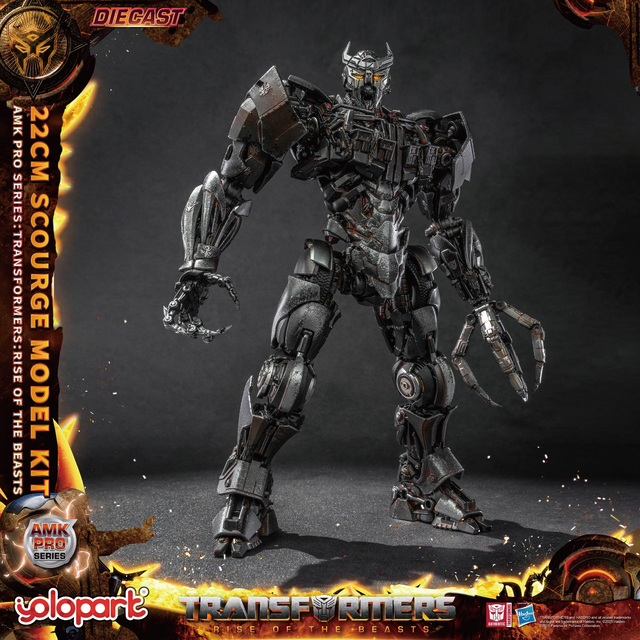 Transformers Rise of the Beasts AMK PRO Series Plastic Model Kit Scourge (Oversea Version) 22cm